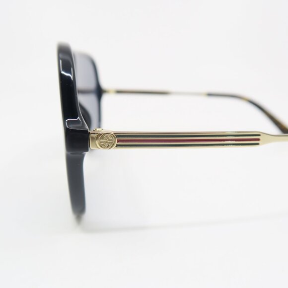 Gucci GG0199S 001 99mm Black Shield, Grey Lens New Unisex Sunglasses. - Picture 7 of 10